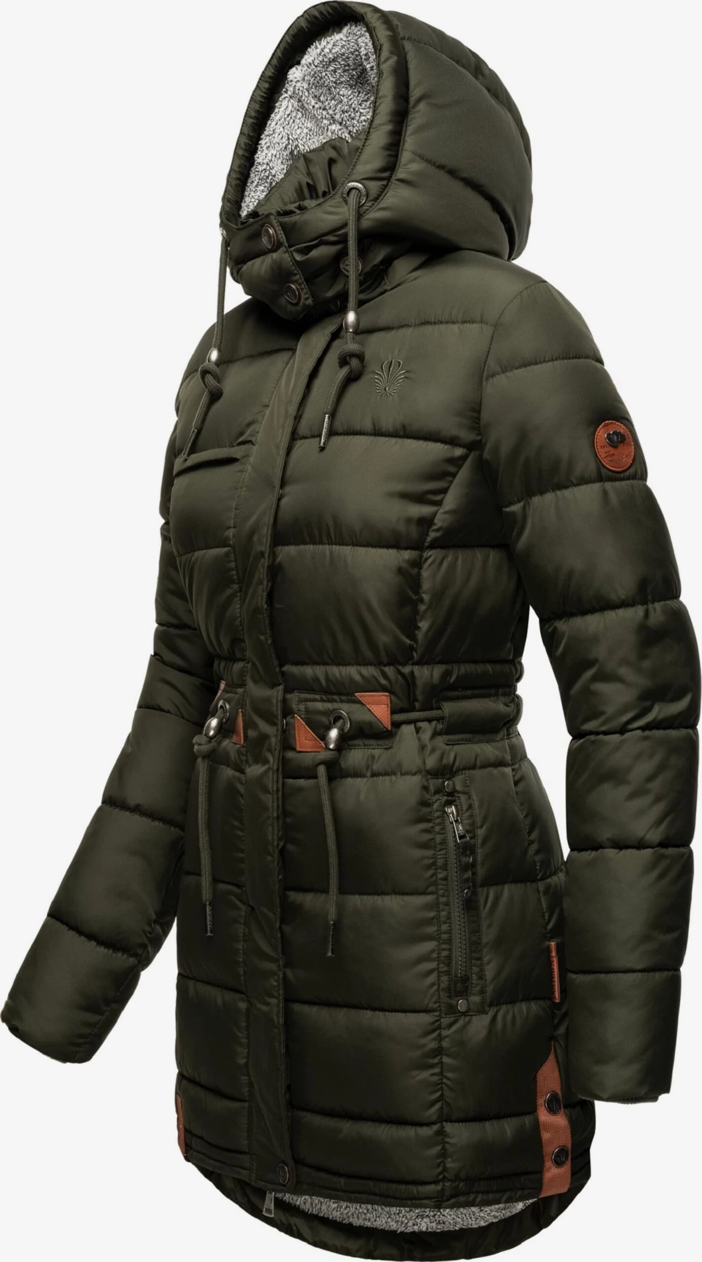 Navahoo Manteaux Dhiver Manteau D’hiver Daliee Femme Vert Foncé 4 Navahoo Manteaux Dhiver Manteau D’hiver Daliee Femme Vert Foncé – Image 2