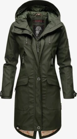 Navahoo Manteaux De Pluie Manteau Mi-saison Schötchen Femme Kaki -Navahoo Soldes Magasin 06b49df6d0124b61ab10c82717aa13c9