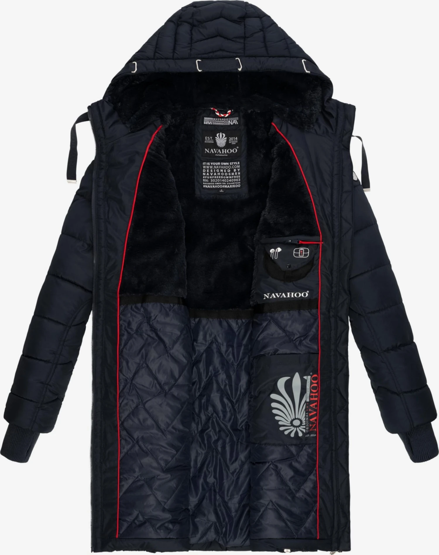 Navahoo Manteaux Dhiver Manteau D’hiver Alpenveilchen Femme Bleu Marine 7 Navahoo Manteaux Dhiver Manteau D’hiver Alpenveilchen Femme Bleu Marine – Image 5