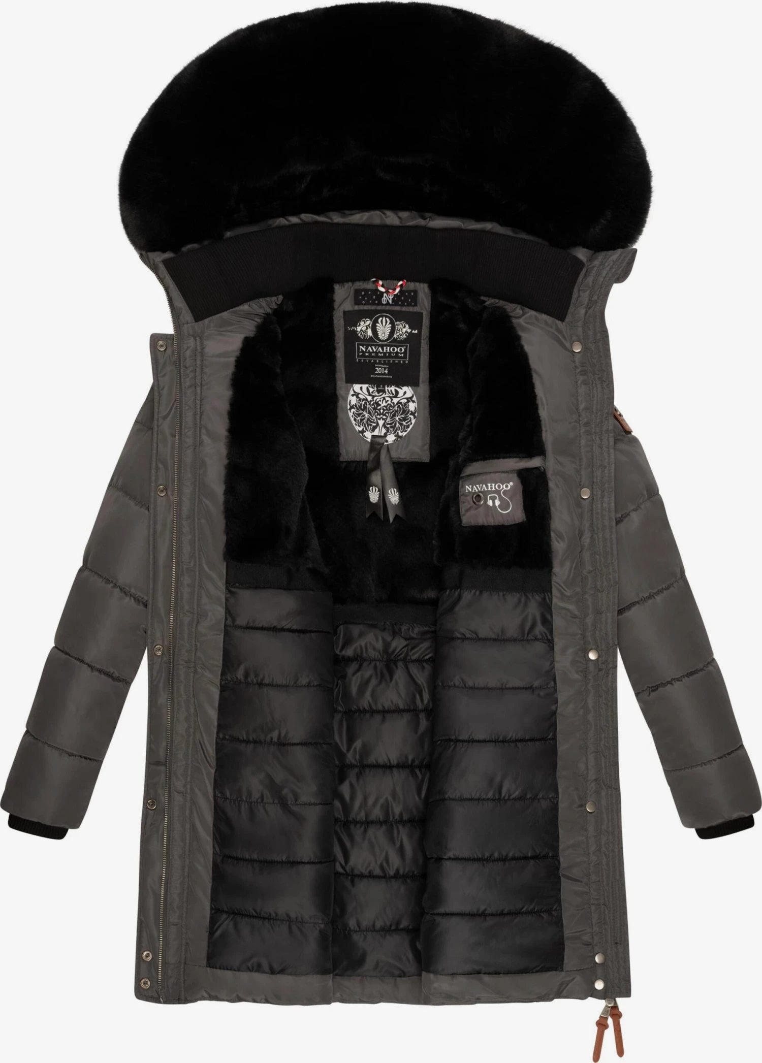 Navahoo Manteaux Dhiver Manteau D’hiver Paula Femme Anthracite 8 Navahoo Manteaux Dhiver Manteau D’hiver Paula Femme Anthracite – Image 6