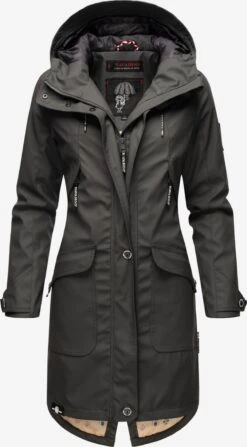 Navahoo Manteaux De Pluie Manteau Mi-saison Schötchen Femme Anthracite -Navahoo Soldes Magasin 0ca790d2889b5a17b924512055f5384c