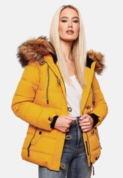 Navahoo Vestes Dhiver Veste D’hiver Zoja Femme Jaune -Navahoo Soldes Magasin 0d6cc7a2e02dbc809f947b39d8ad18a3