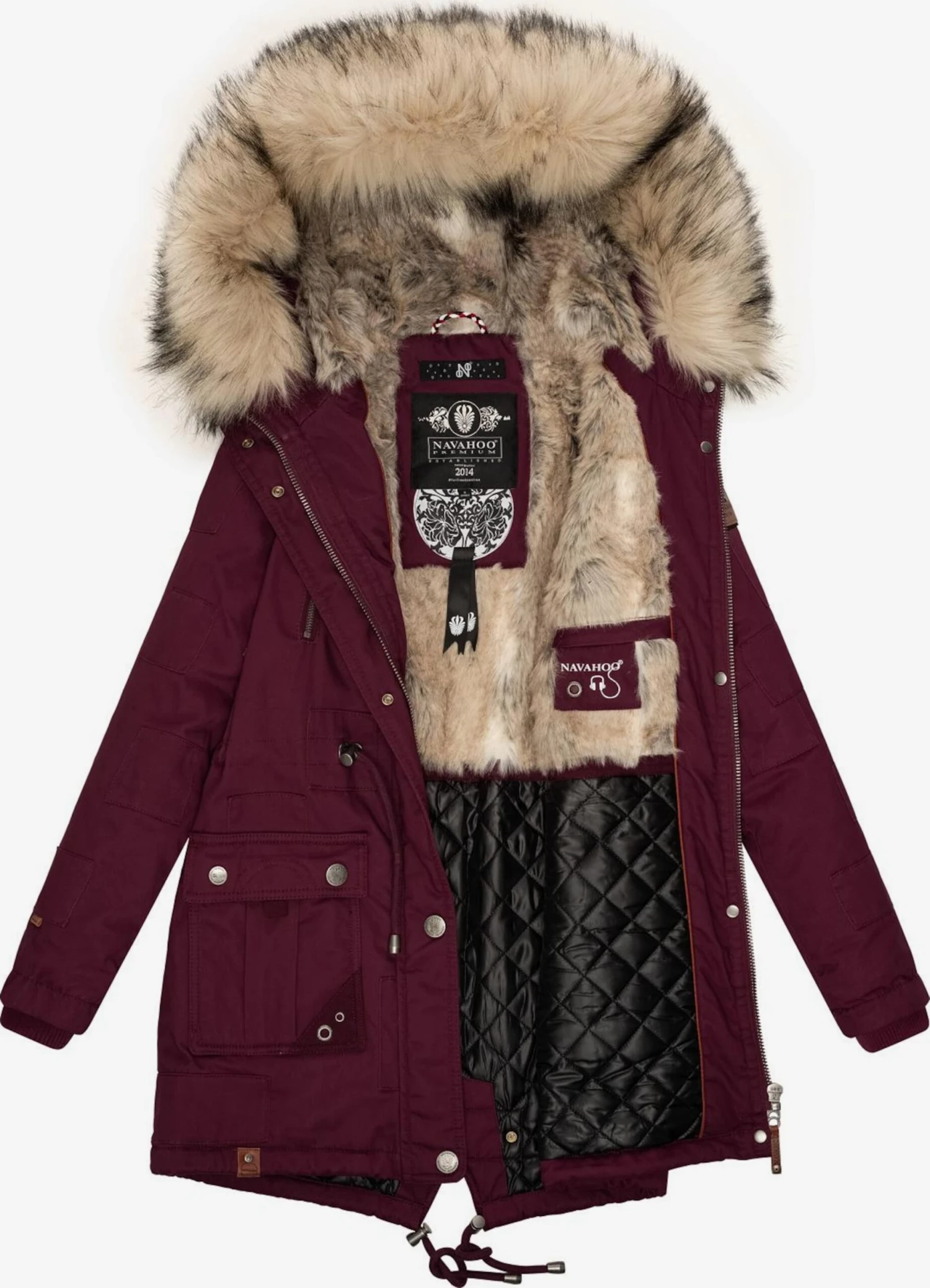 Navahoo Parkas Parka D’hiver Honigfee Femme Bordeaux 7 Navahoo Parkas Parka D’hiver Honigfee Femme Bordeaux – Image 5