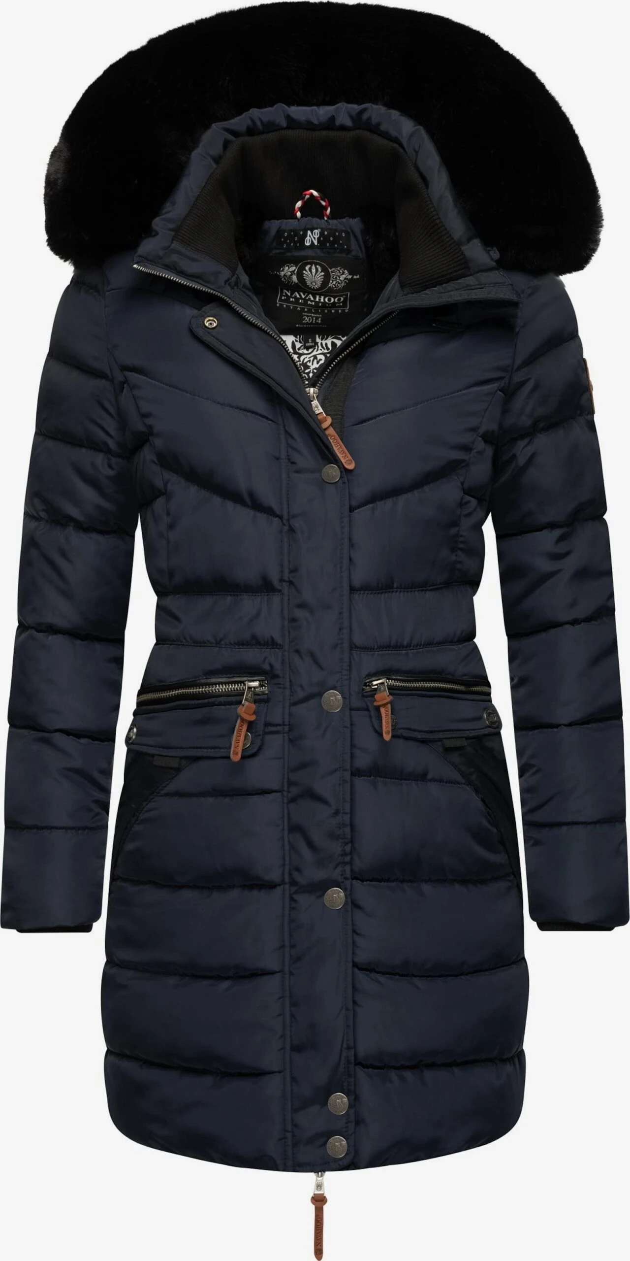 Navahoo Manteaux Dhiver Manteau D’hiver Paula Femme Bleu Marine 3 Navahoo Manteaux Dhiver Manteau D’hiver Paula Femme Bleu Marine