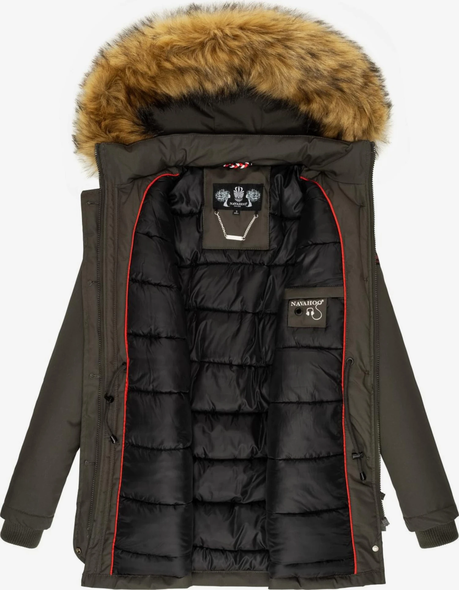 Navahoo Manteaux Dhiver Manteau D’hiver Femme Gris Foncé 7 Navahoo Manteaux Dhiver Manteau D’hiver Femme Gris Foncé – Image 5