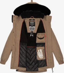 Navahoo Parkas Parka D’hiver Femme Noisette -Navahoo Soldes Magasin 23bc9d0d3749bf5d92848eb6c522a699