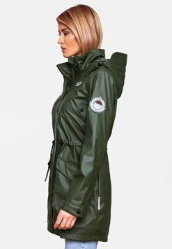 Navahoo Manteaux De Pluie Manteau Mi-saison Deike Femme Olive -Navahoo Soldes Magasin 26feae48b0ce21a5e9b5fc9a5b82f640