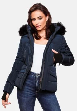 Navahoo Vestes Dhiver Veste D’hiver Adele Femme Bleu Foncé -Navahoo Soldes Magasin 276689bbae6a0d3ba023f466699f0237