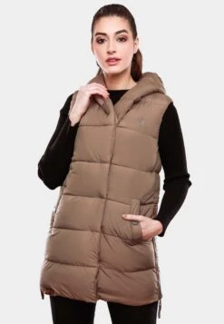 Navahoo Vestes Sans Manches Gilet Madilynaa Femme Taupe -Navahoo Soldes Magasin 2cf3c3640b63d1dca96309699f0deb0d