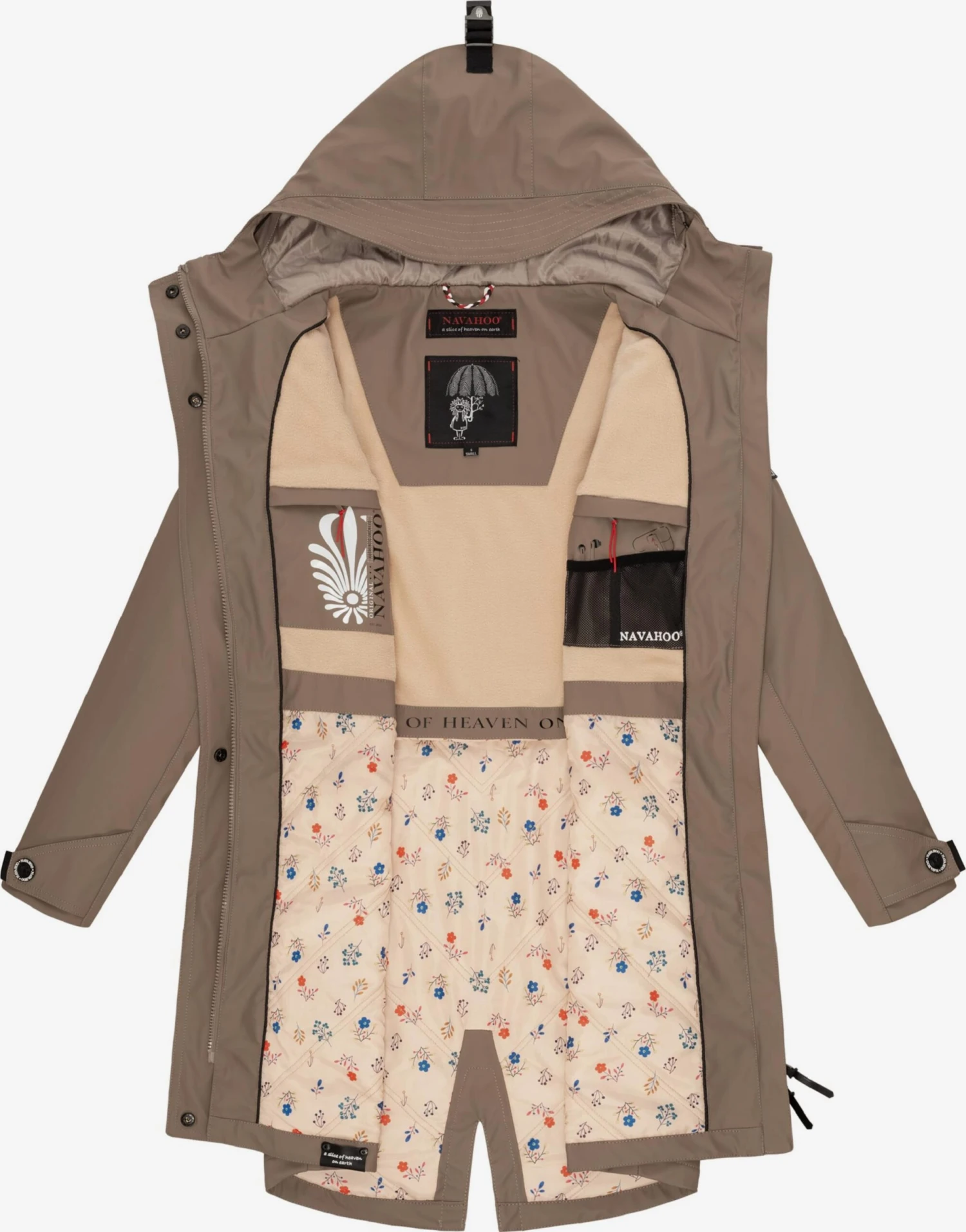 Navahoo Manteaux De Pluie Manteau Mi-saison Femme Beige 7 Navahoo Manteaux De Pluie Manteau Mi-saison Femme Beige – Image 5