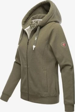 Navahoo Sweats Zippés Veste De Survêtement Engelshaar Femme Olive -Navahoo Soldes Magasin 31b26cf4eb214c1aa5d6f80cc95c2217