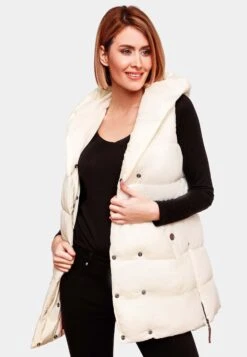 Navahoo Vestes Sans Manches Gilet Madilynaa Femme Blanc Cassé 16 Navahoo Vestes Sans Manches Gilet Madilynaa Femme Blanc Cassé -Navahoo Soldes Magasin 31e33643bbdb3ec072d356da1893958d