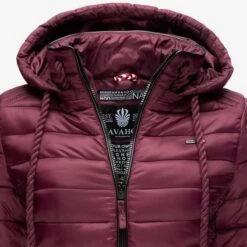 Navahoo Vestes De Mi-saison Veste Mi-saison Lulana Femme Bordeaux -Navahoo Soldes Magasin 3413cd06bffbaa04be5b1a5f23da9ea2