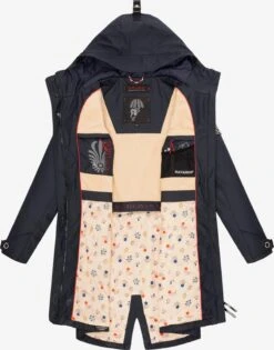 Navahoo Manteaux De Pluie Manteau Mi-saison Schötchen Femme Bleu Foncé -Navahoo Soldes Magasin 34c9155804c7c4d42388c58ea73987af