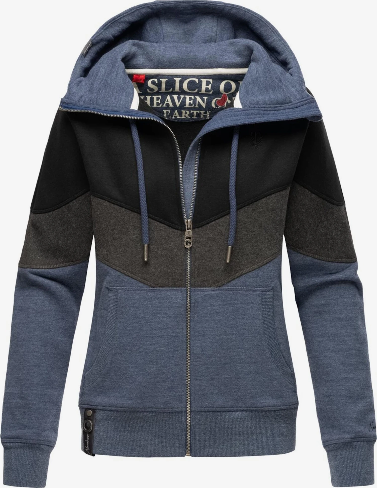 Navahoo Sweats Zippés Veste De Survêtement Honigperle Femme Bleu Foncé 4 Navahoo Sweats Zippés Veste De Survêtement Honigperle Femme Bleu Foncé – Image 2