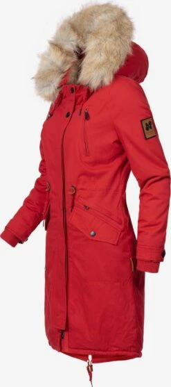 Navahoo Parkas Parka D’hiver Kin-Joo Femme Rouge Feu -Navahoo Soldes Magasin 3ec58395cdd6608f55aacb898d4387c6