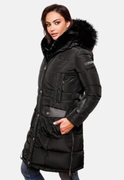 Navahoo Manteaux Dhiver Manteau D’hiver Sinja Femme Noir -Navahoo Soldes Magasin 4288f12cd8f00db1b9a70af71f68adfa