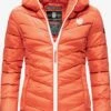 Navahoo Vestes De Mi-saison Veste Mi-saison Elva Femme Orange -Navahoo Soldes Magasin 47d4416870d174874b19d77187325f0d