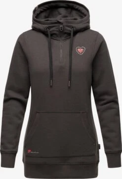 Navahoo Sweats à Capuche Sweat-shirt Zauberelfe Femme Gris Foncé