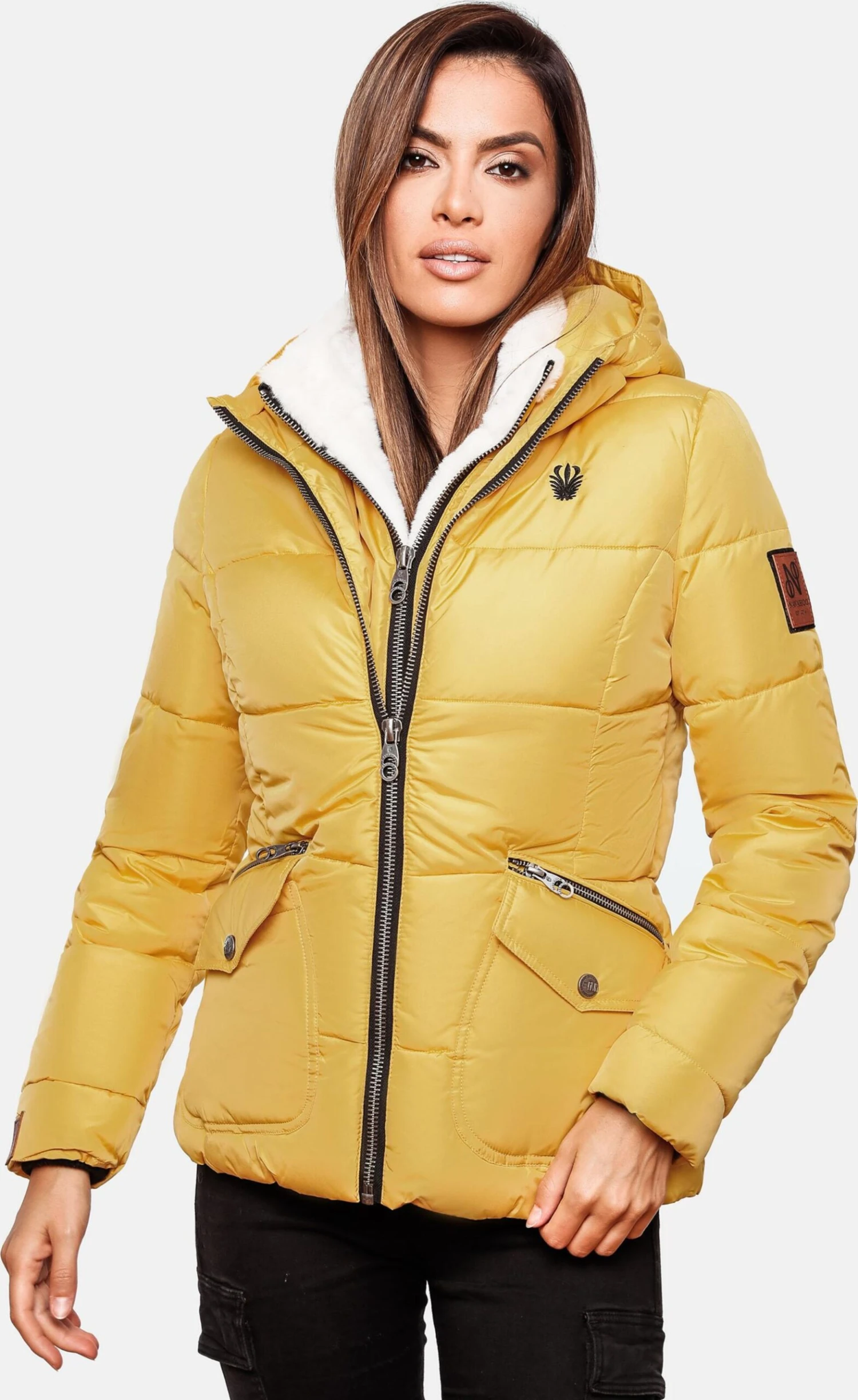 Navahoo Vestes Dhiver Veste D’hiver Megan Femme Jaune 11 Navahoo Vestes Dhiver Veste D’hiver Megan Femme Jaune – Image 9
