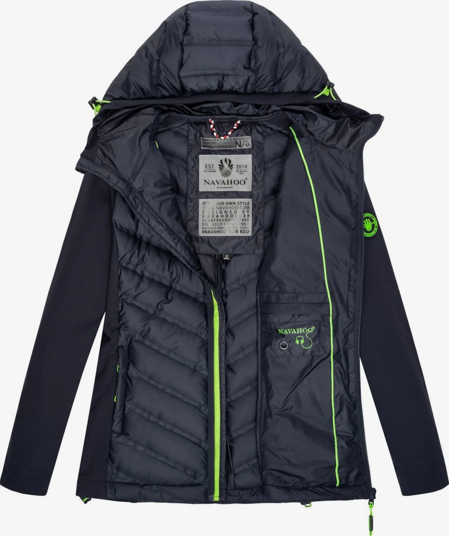 Navahoo Vestes De Mi-saison Veste Mi-saison Nimm Mich Mit Femme Bleu Nuit 6 Navahoo Vestes De Mi-saison Veste Mi-saison Nimm Mich Mit Femme Bleu Nuit – Image 4