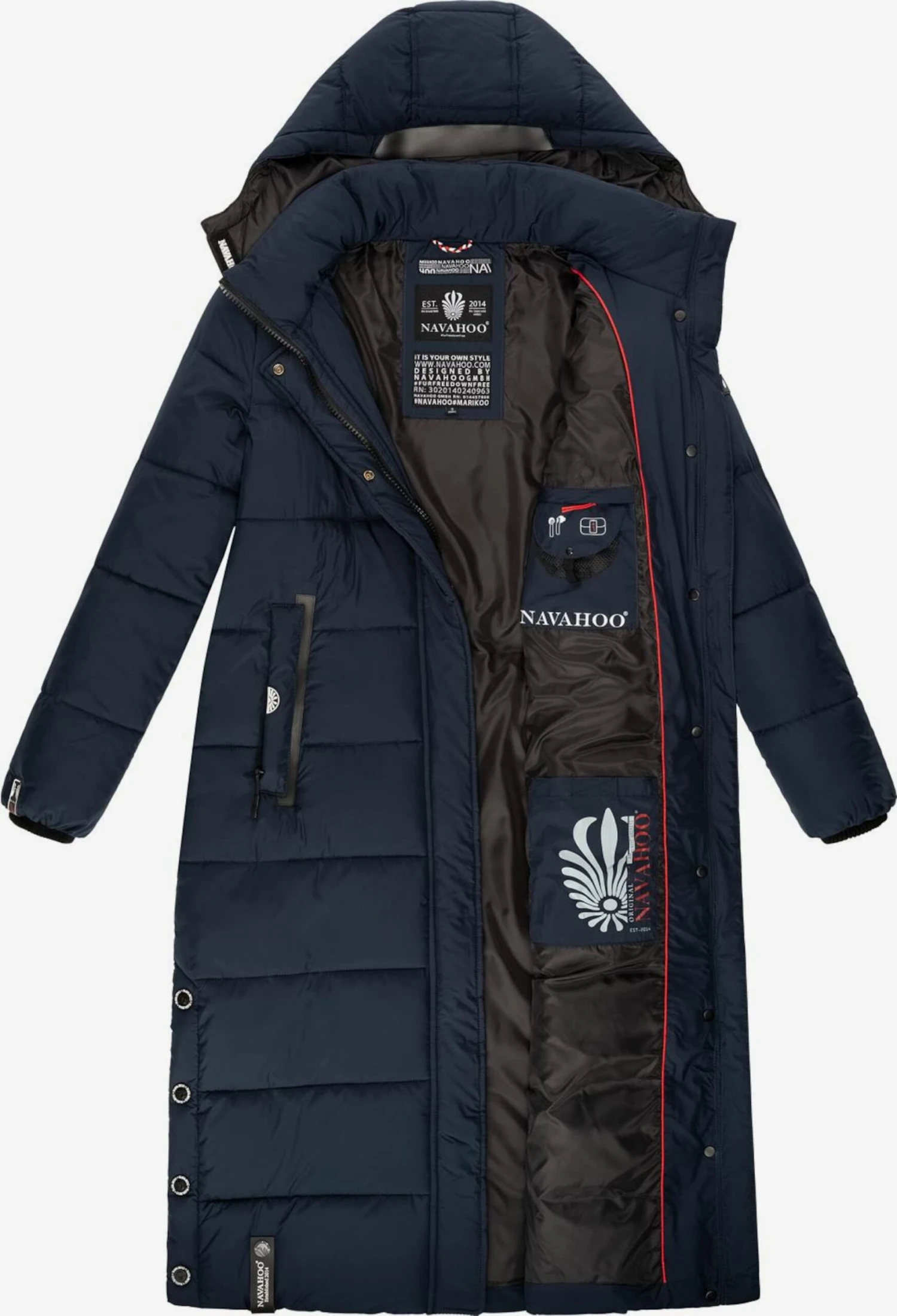 Navahoo Manteaux De Pluie Manteau Fonctionnel Isalie Femme Bleu Marine 6 Navahoo Manteaux De Pluie Manteau Fonctionnel Isalie Femme Bleu Marine – Image 4