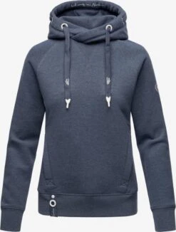 Navahoo Sweats à Capuche Sweat-shirt Liebesmäuschen Femme Bleu-gris