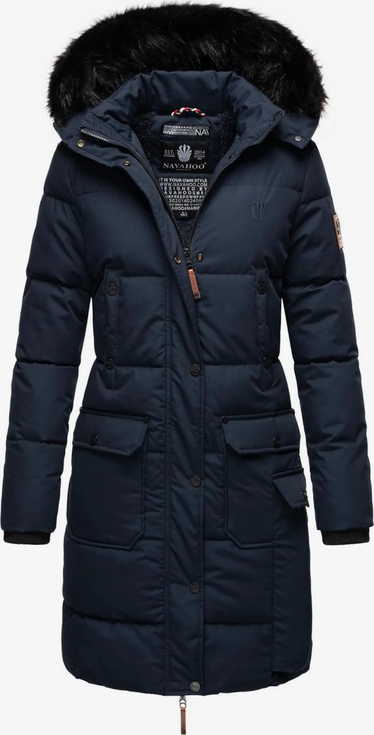 Navahoo Manteaux Dhiver Manteau D’hiver Cosimaa Femme Bleu Marine 3 Navahoo Manteaux Dhiver Manteau D’hiver Cosimaa Femme Bleu Marine