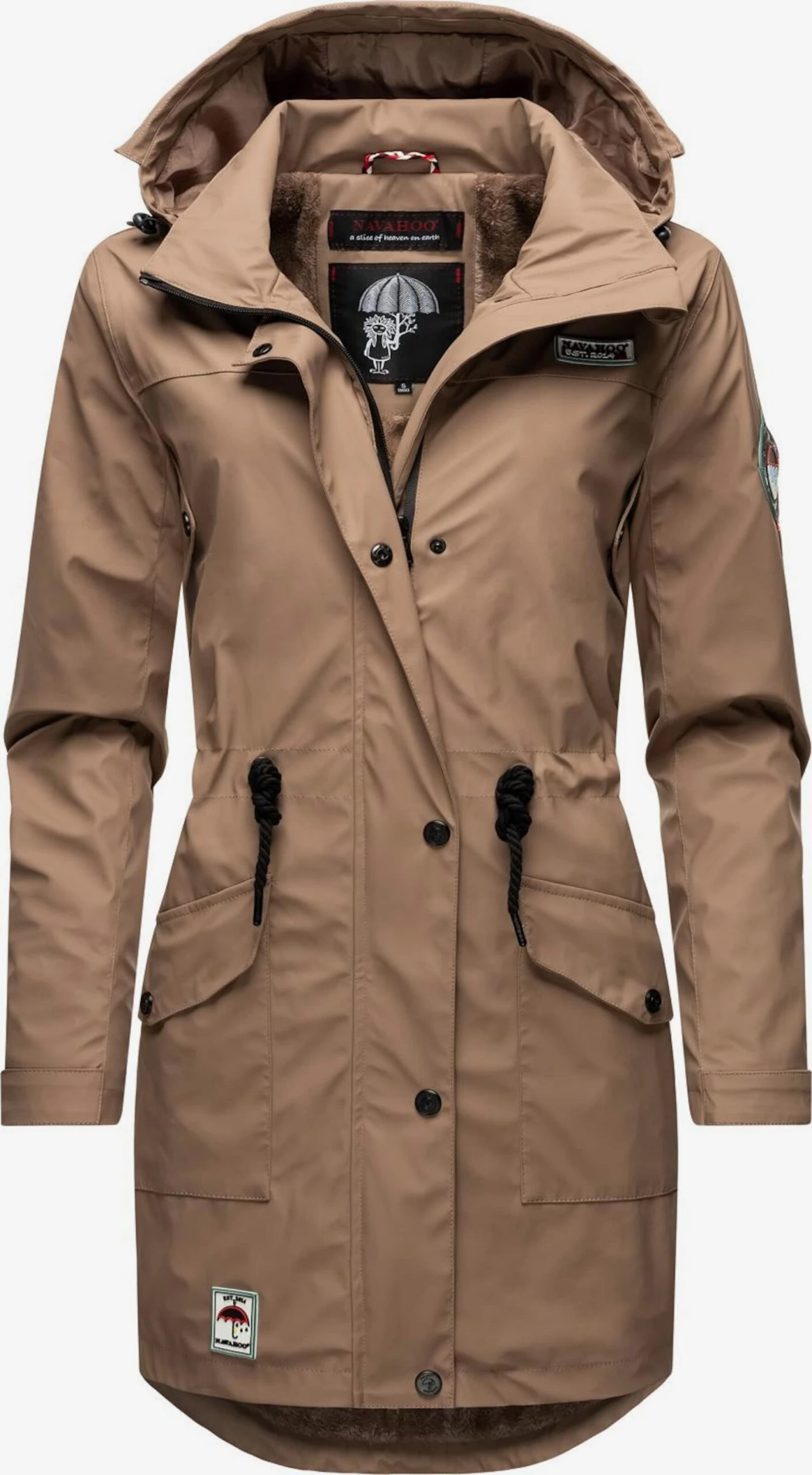 Navahoo Manteaux De Pluie Manteau Mi-saison Deike Femme Beige Clair 3 Navahoo Manteaux De Pluie Manteau Mi-saison Deike Femme Beige Clair