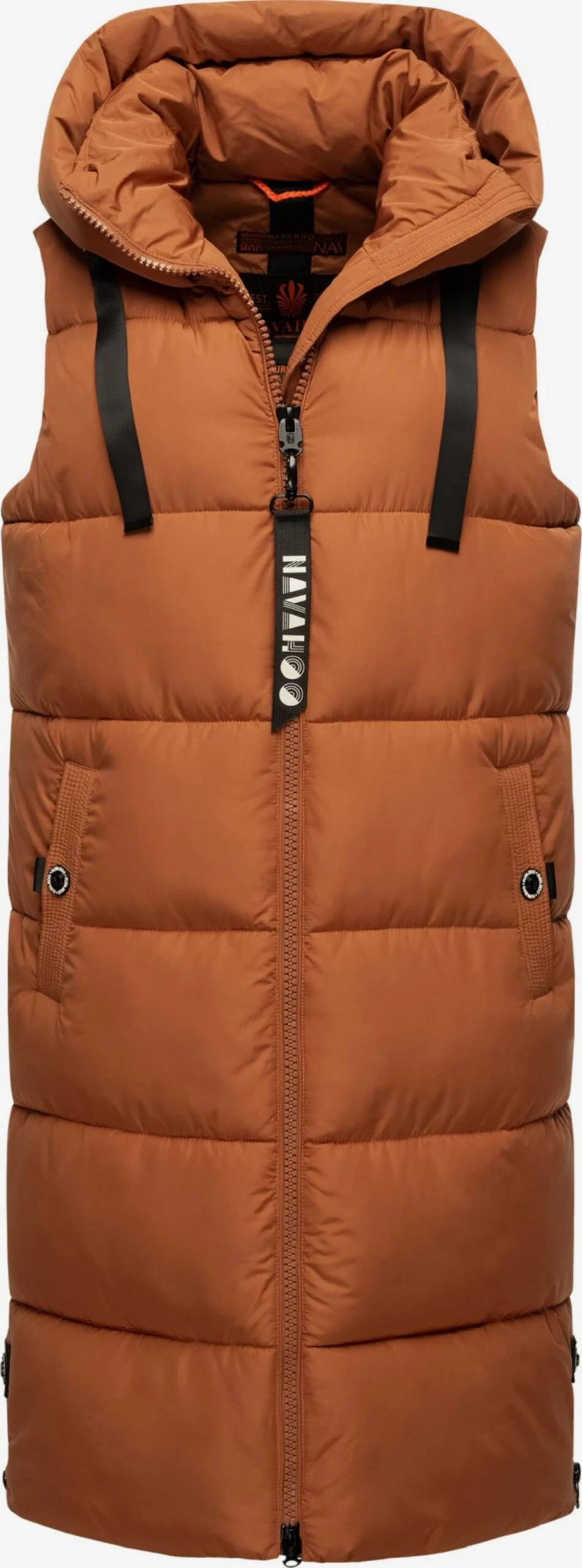 Navahoo Vestes Sans Manches Gilet Femme Cognac 6 Navahoo Vestes Sans Manches Gilet Femme Cognac – Image 4