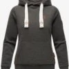 Navahoo Sweats à Capuche Sweat-shirt Damlaa Femme Gris Chiné -Navahoo Soldes Magasin 7281d1ffd71462c9e40fce1313bab4fb