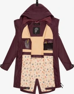 Navahoo Manteaux De Pluie Manteau Mi-saison Femme Bordeaux -Navahoo Soldes Magasin 73629c17df0fa602de1ebb00827c2165