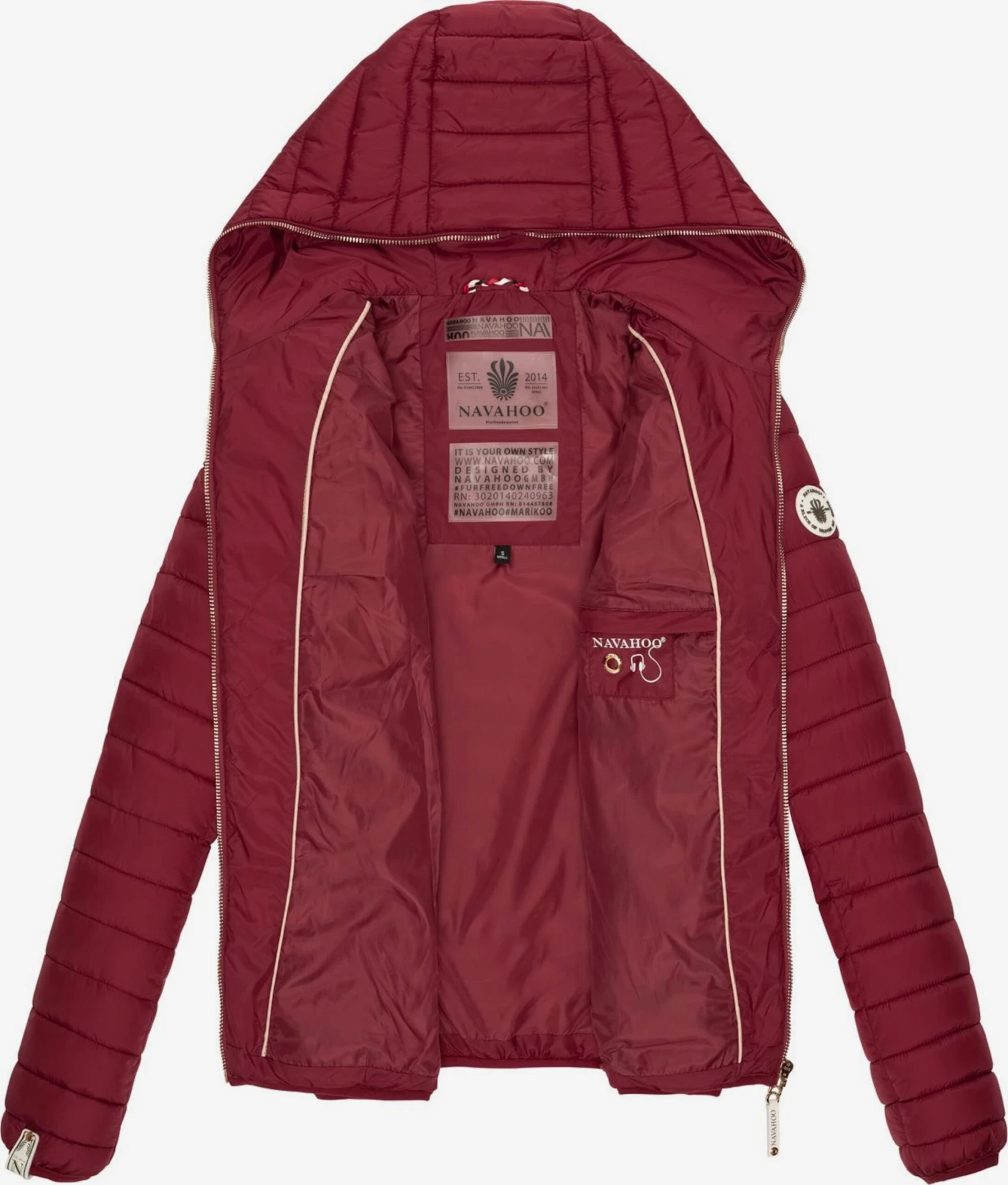 Navahoo Vestes De Mi-saison Veste Mi-saison Ich Bin Hübsch Femme Bordeaux 6 Navahoo Vestes De Mi-saison Veste Mi-saison Ich Bin Hübsch Femme Bordeaux – Image 4