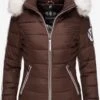 Navahoo Vestes Dhiver Veste D’hiver Khingaas Femme Marron Châtaigne -Navahoo Soldes Magasin 781e4b3b840c9d31205d6f72cb330e83