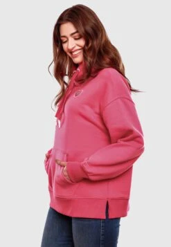 Navahoo Sweats à Capuche Sweat-shirt Goldfee Femme Rose -Navahoo Soldes Magasin 7a4845105d8df50442971f38a5b71676