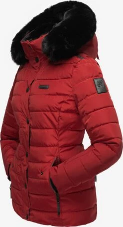 Navahoo Vestes Dhiver Veste D’hiver Milianaa Femme Rouge -Navahoo Soldes Magasin 7aa093d8128ce11a54249e9f49338ace