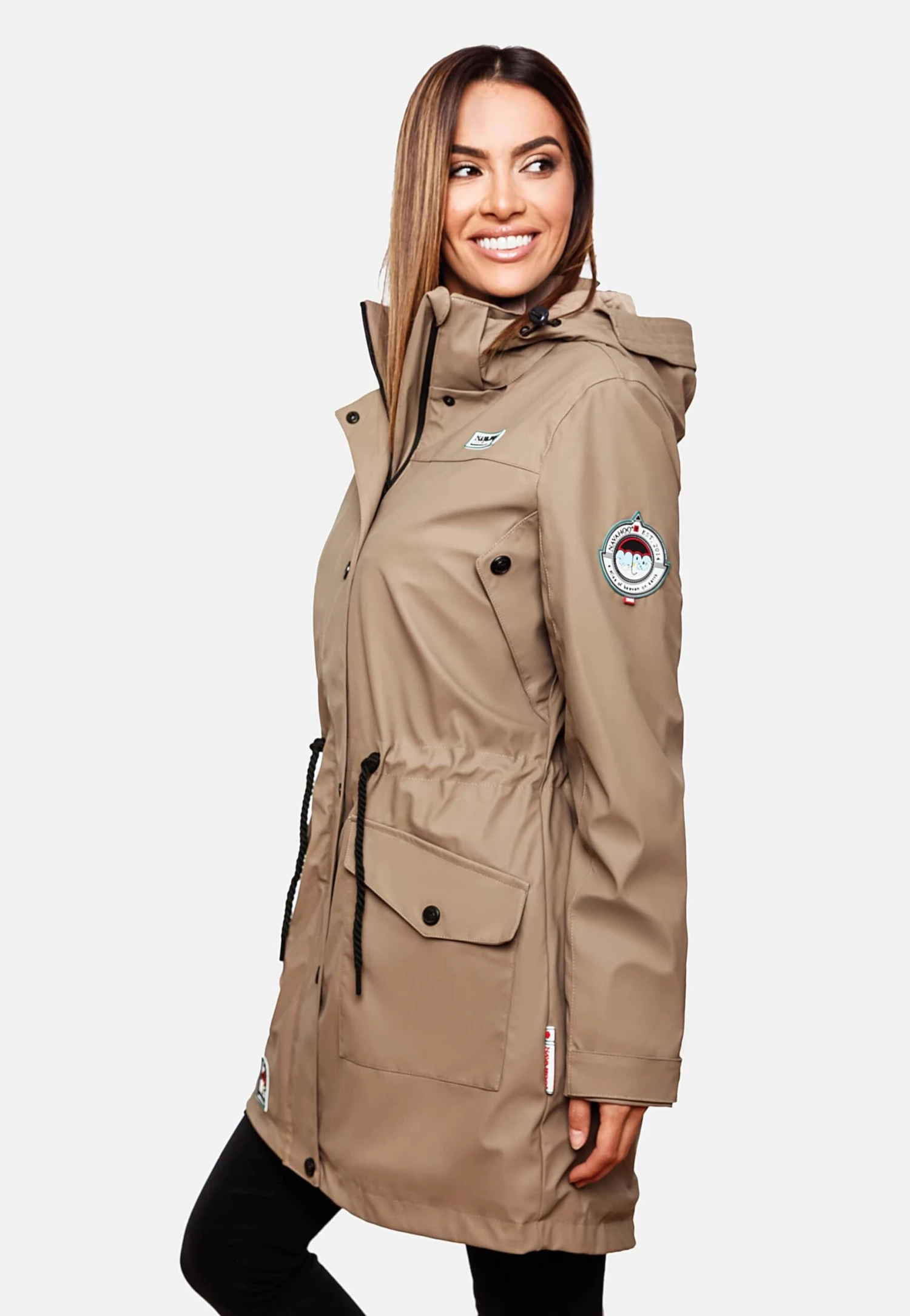 Navahoo Manteaux De Pluie Manteau Mi-saison Deike Femme Beige Clair 8 Navahoo Manteaux De Pluie Manteau Mi-saison Deike Femme Beige Clair – Image 6