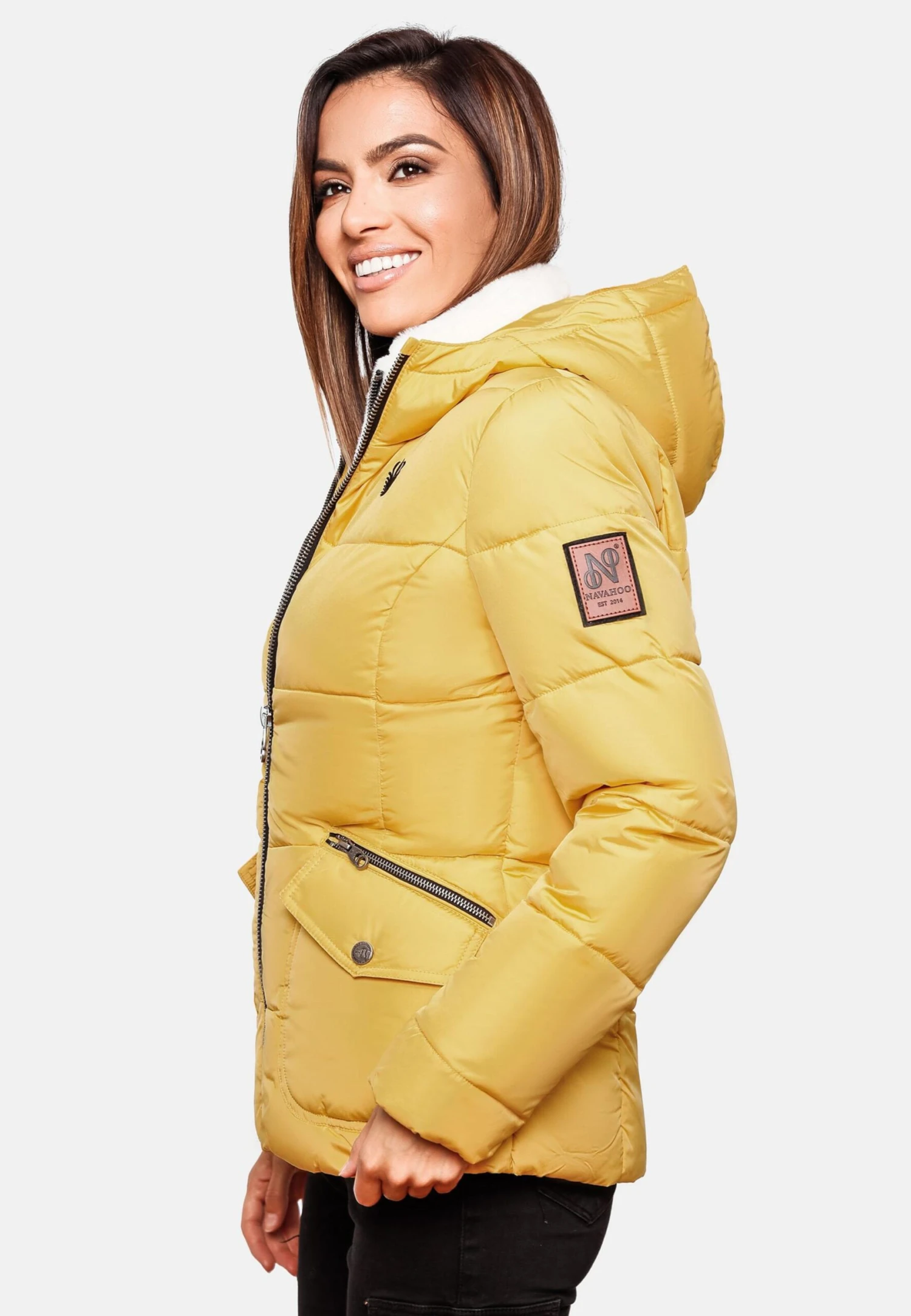 Navahoo Vestes Dhiver Veste D’hiver Megan Femme Jaune 8 Navahoo Vestes Dhiver Veste D’hiver Megan Femme Jaune – Image 6