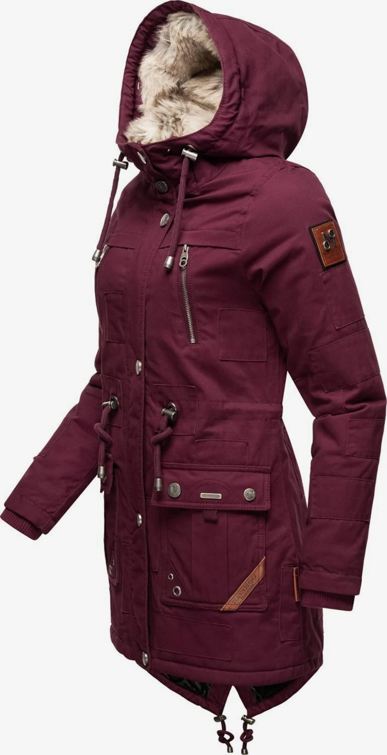 Navahoo Parkas Parka D’hiver Honigfee Femme Bordeaux 6 Navahoo Parkas Parka D’hiver Honigfee Femme Bordeaux – Image 4