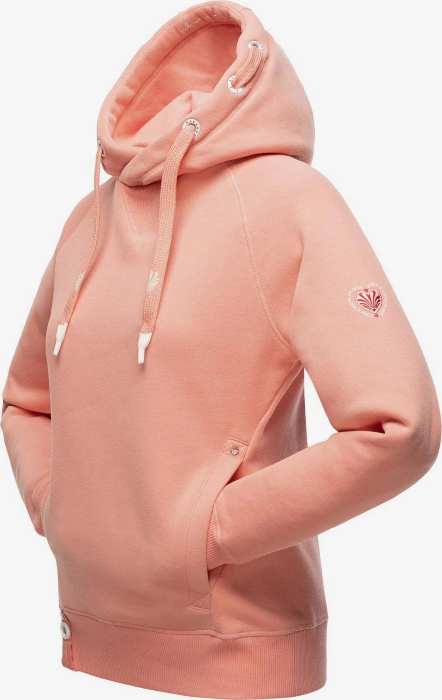 Navahoo Sweats à Capuche Sweat-shirt Liebesmäuschen Femme Abricot 4 Navahoo Sweats à Capuche Sweat-shirt Liebesmäuschen Femme Abricot – Image 2