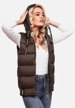 Navahoo Vestes Sans Manches Gilet Kassidy Femme Chocolat -Navahoo Soldes Magasin 8bda9bb5d4f0094662142e33d12af95b
