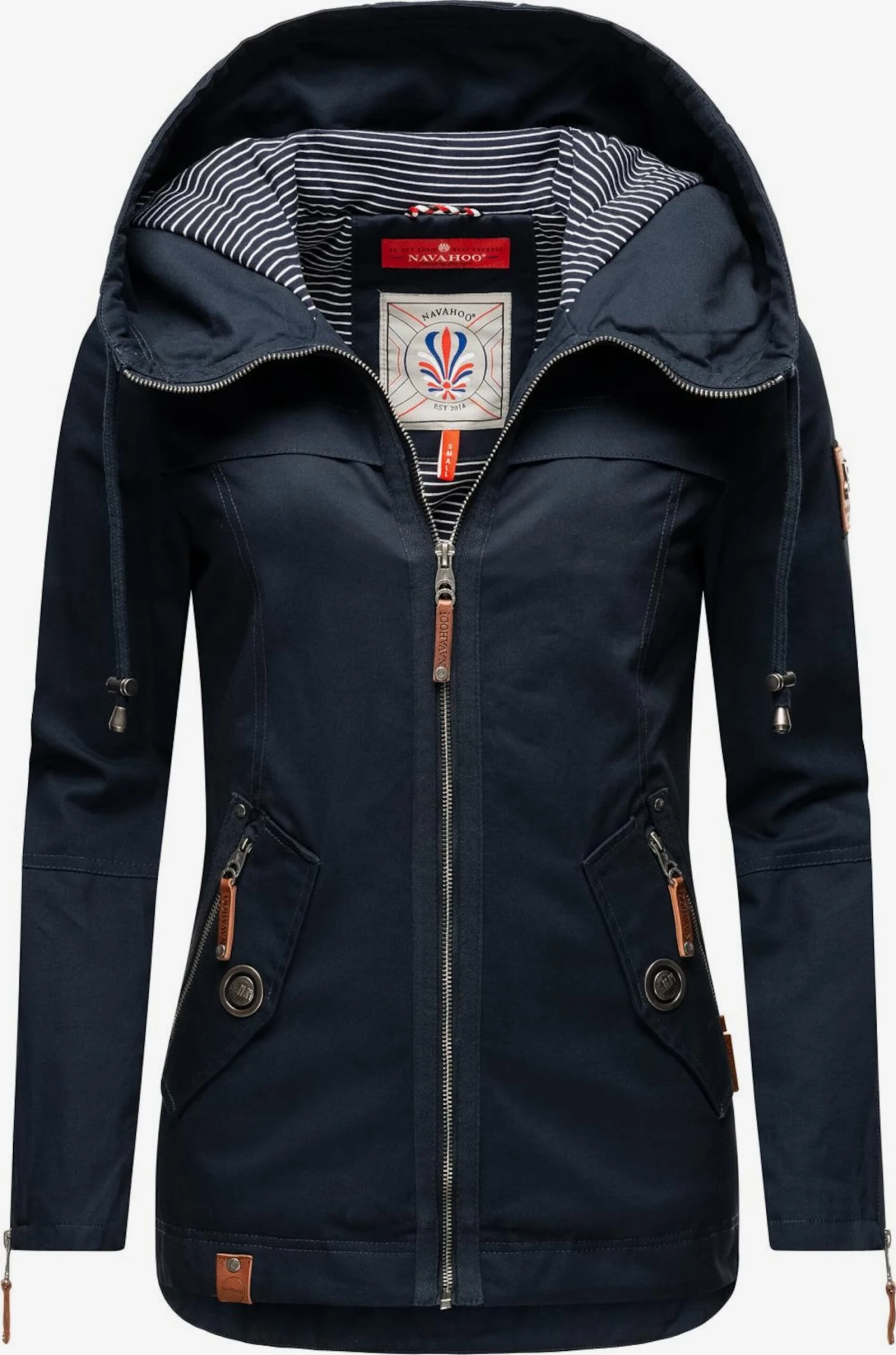 Navahoo Vestes De Mi-saison Veste Mi-saison Wekoo Femme Bleu Marine 4 Navahoo Vestes De Mi-saison Veste Mi-saison Wekoo Femme Bleu Marine – Image 2