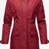 Navahoo Manteaux De Pluie Manteau Mi-saison Femme Rouge Sang -Navahoo Soldes Magasin 8ee4fc7e6912311b455b1e6069a7966c