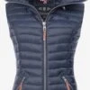 Navahoo Vestes Sans Manches Gilet Shadaa Femme Bleu Marine -Navahoo Soldes Magasin 8f8b825f8d1b587ab61cd1e040ea2503