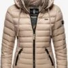 Navahoo Vestes De Mi-saison Veste Mi-saison Lulana Femme Taupe -Navahoo Soldes Magasin 96931cba5d07036ec7cdf92fbff977b9