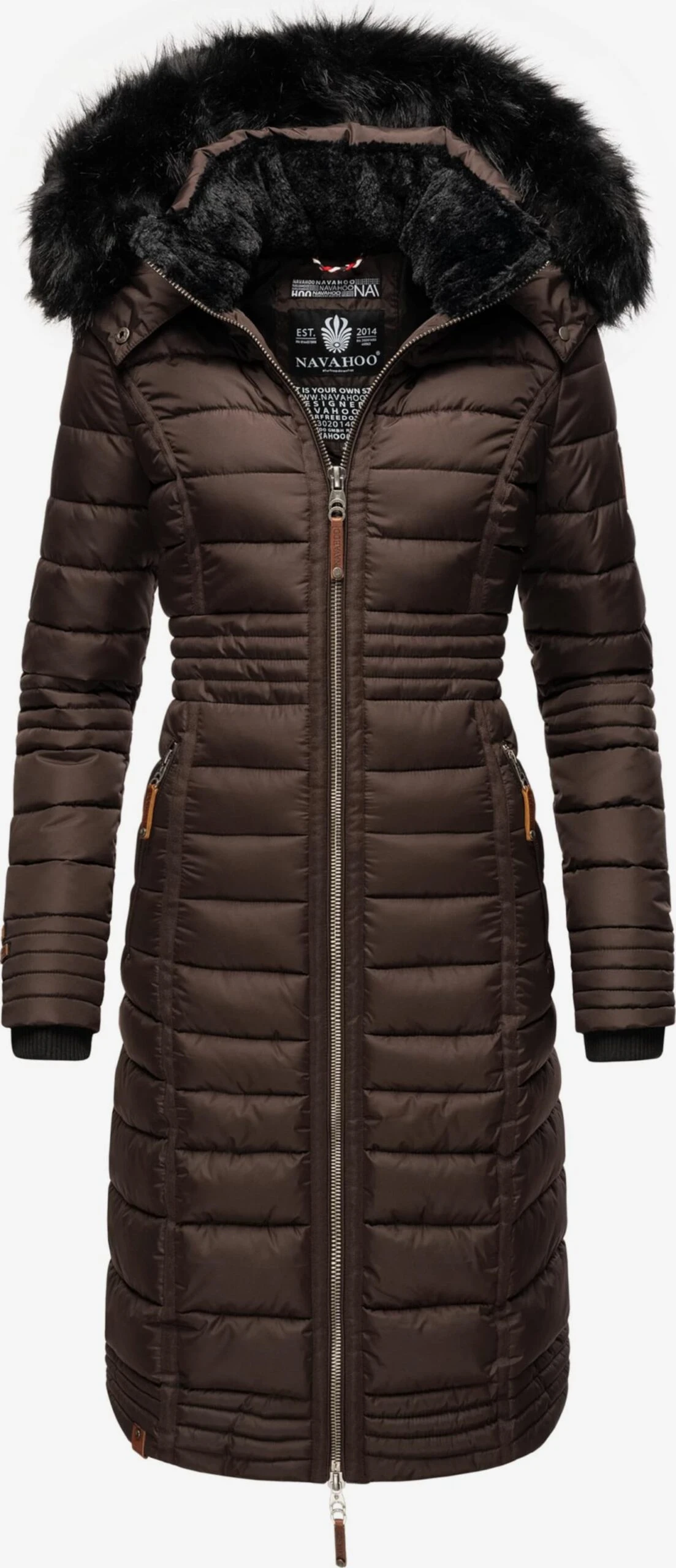 Navahoo Manteaux Dhiver Manteau D’hiver Umay Femme Marron 3 Navahoo Manteaux Dhiver Manteau D’hiver Umay Femme Marron