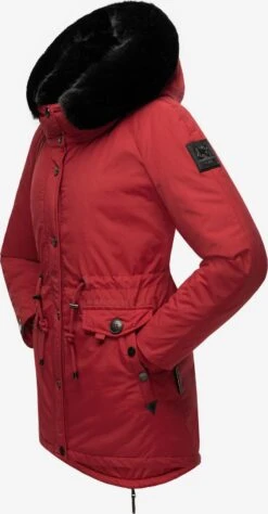 Navahoo Parkas Parka D’hiver Femme Rouge -Navahoo Soldes Magasin 9b6df16fb04c0947f6f14b476ca4aacb