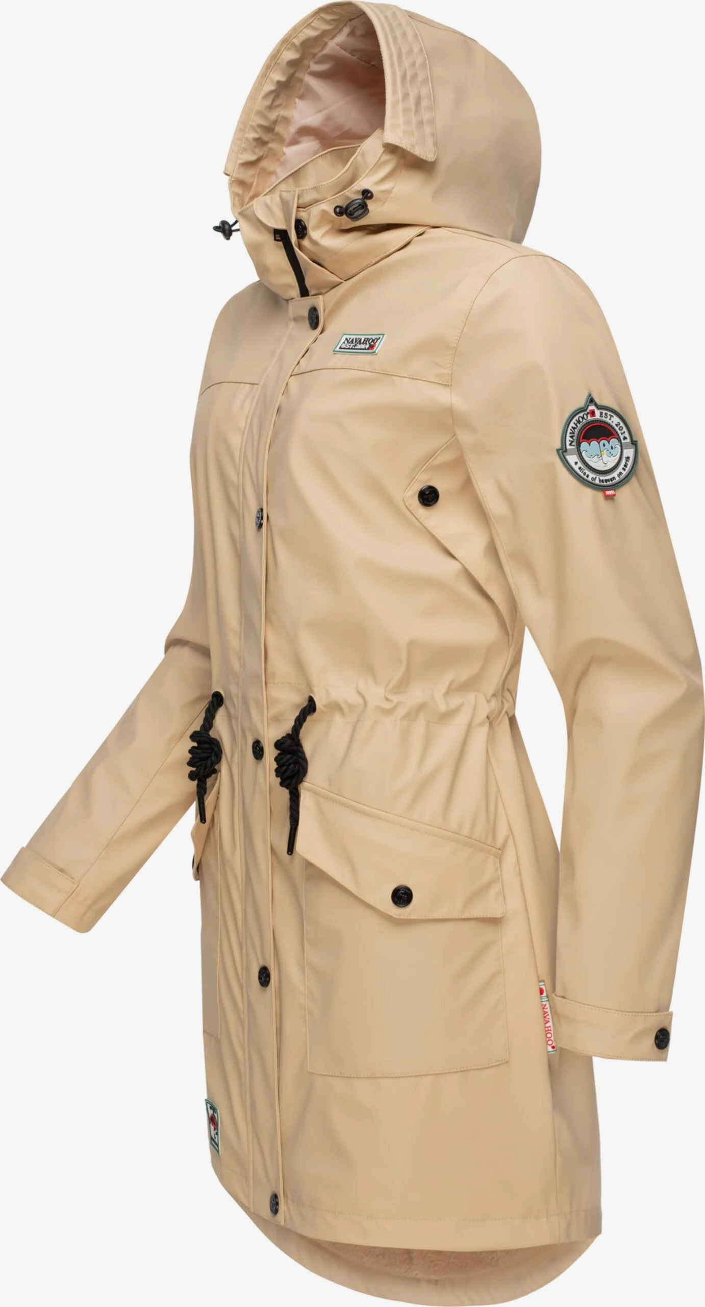 Navahoo Manteaux De Pluie Manteau Mi-saison Deike Femme Beige 4 Navahoo Manteaux De Pluie Manteau Mi-saison Deike Femme Beige – Image 2