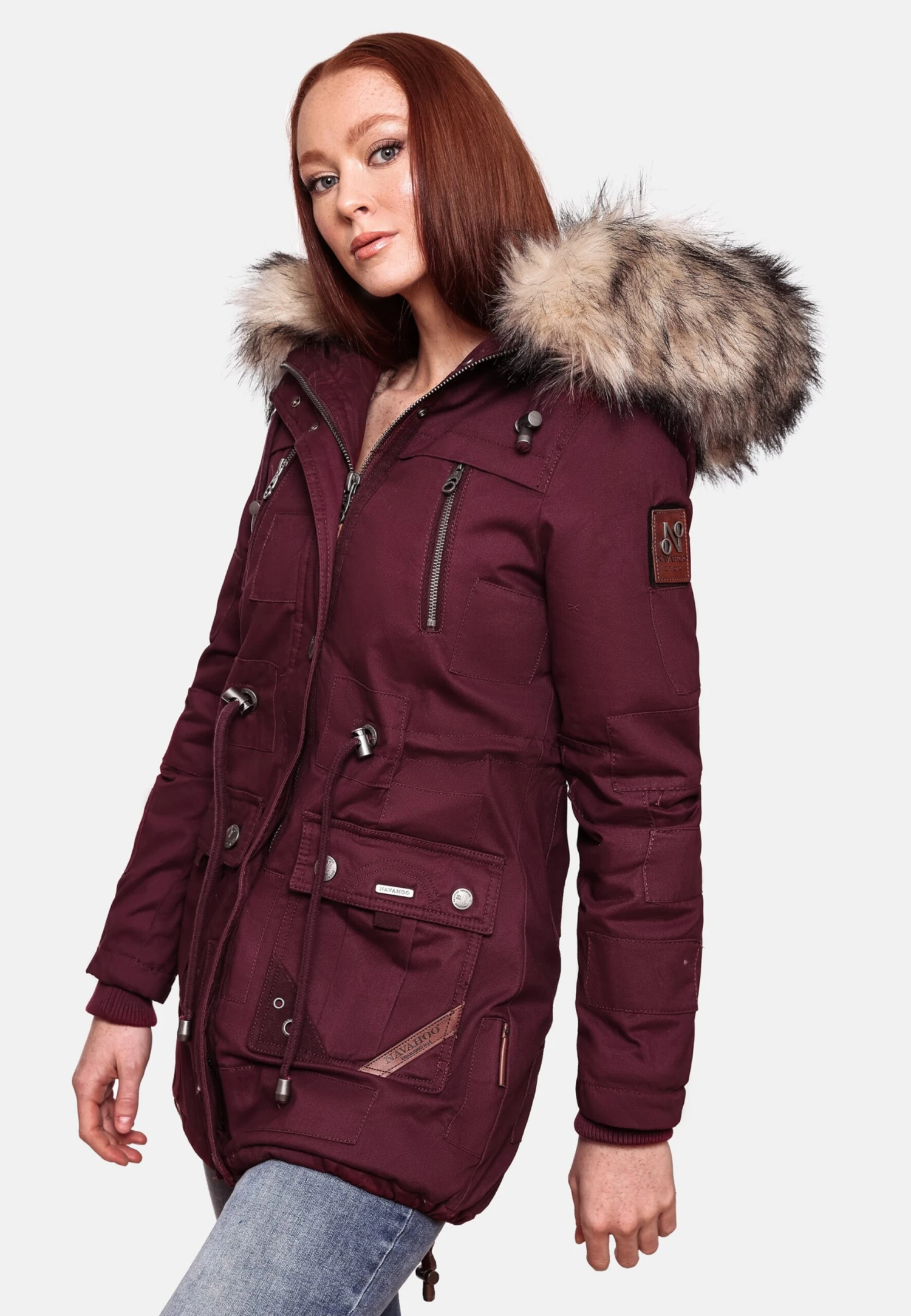 Navahoo Parkas Parka D’hiver Honigfee Femme Bordeaux 11 Navahoo Parkas Parka D’hiver Honigfee Femme Bordeaux – Image 9