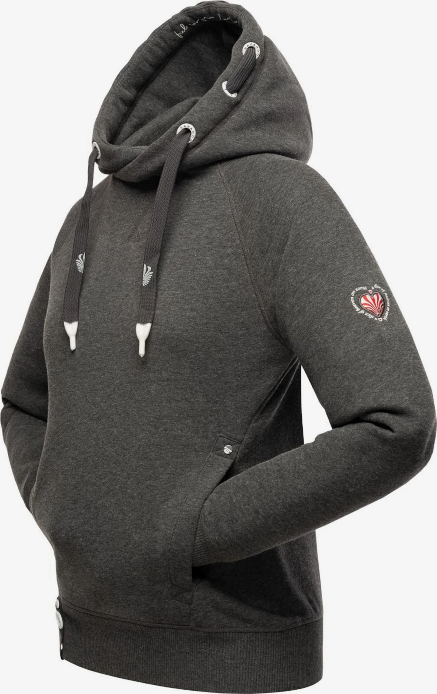 Navahoo Sweats à Capuche Sweat-shirt Liebesmäuschen Femme Gris Foncé 4 Navahoo Sweats à Capuche Sweat-shirt Liebesmäuschen Femme Gris Foncé – Image 2